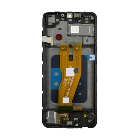 Дисплей для телефона Samsung A055F (A05) модуль Черный - Оригинал - Восстановленный
