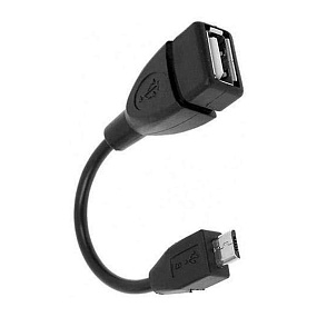 Переходник OTG USB (мама) - micro USB (папа) (10см)