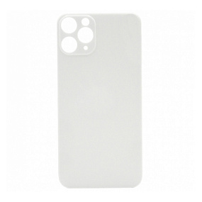 Задняя крышка iPhone 11 Pro Max (стекло) Серебро - orig fabric