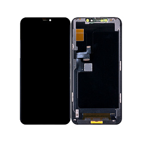 Дисплей для телефона iPhone 11 Pro Max в сборе Черный - (Hard OLED) - Стандарт